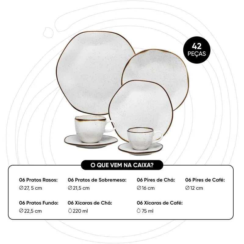 Aparelho de Jantar e Chá Ryo Maresia