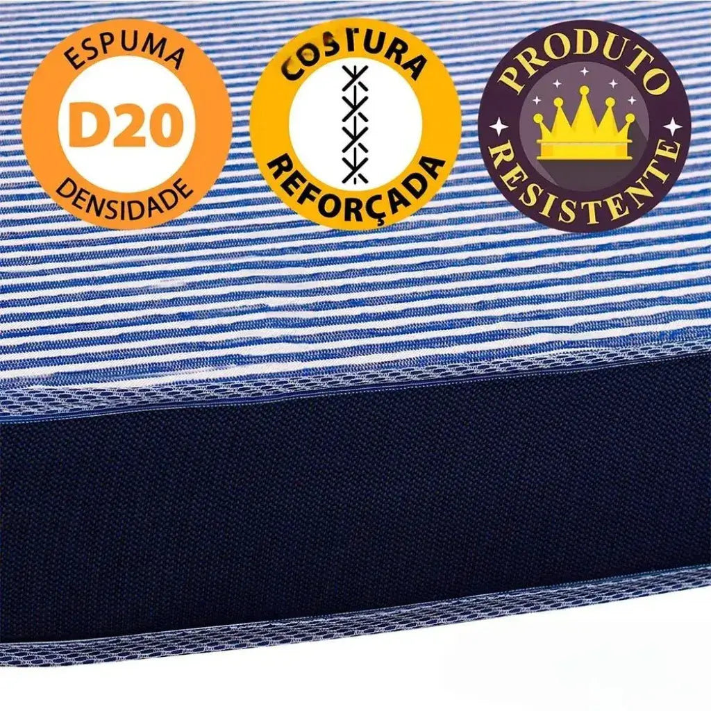 Puff Multiuso Casal 3 em 1 Premium + 2 Travesseiros