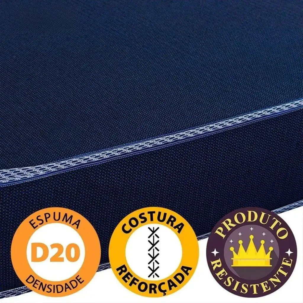 Puff Multiuso Casal 3 em 1 Premium + 2 Travesseiros