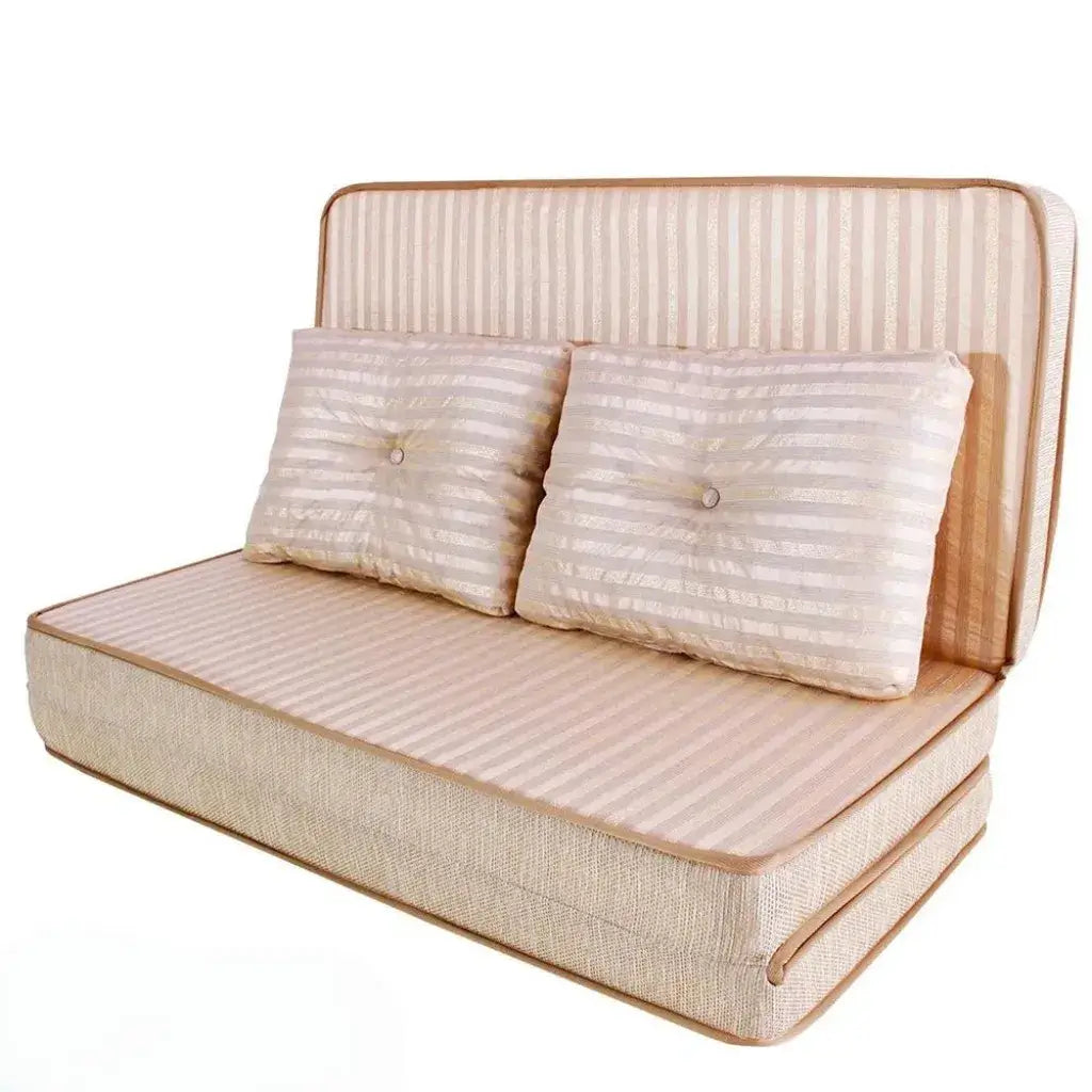 Puff Multiuso Casal 3 em 1 Premium + 2 Travesseiros