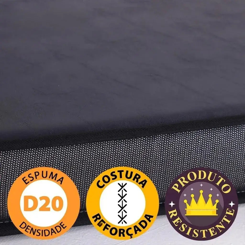 Puff Multiuso Casal 3 em 1 Premium + 2 Travesseiros