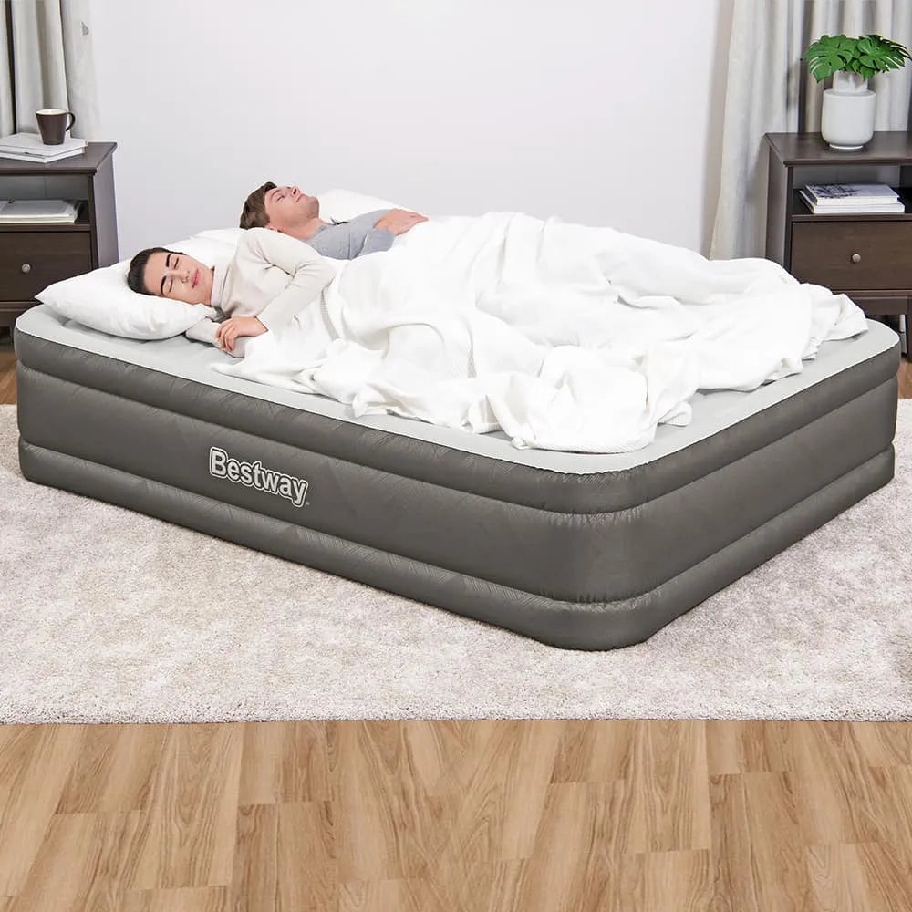 Colchão Inflável Queen Fortech Com Bomba Embutida BIVOLT