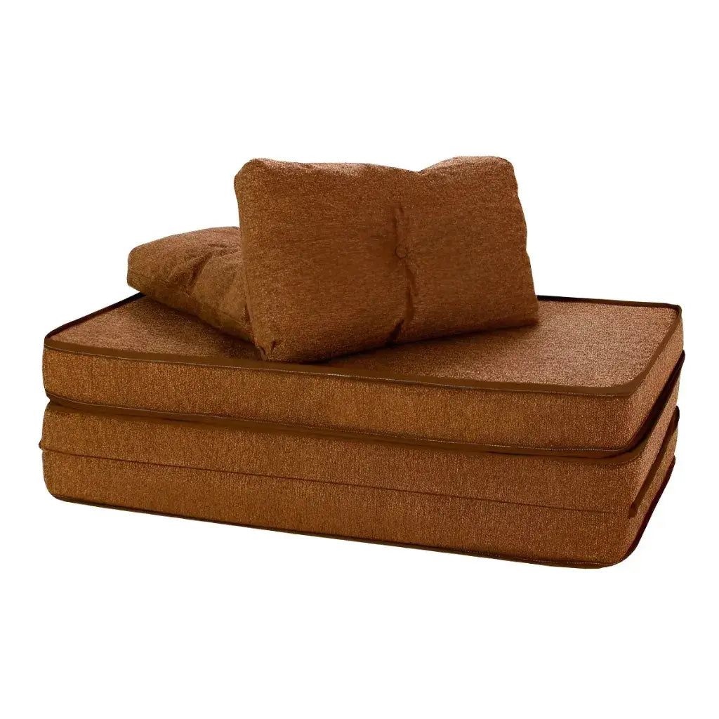 Puff Multiuso Casal 3 em 1 Premium + 2 Travesseiros