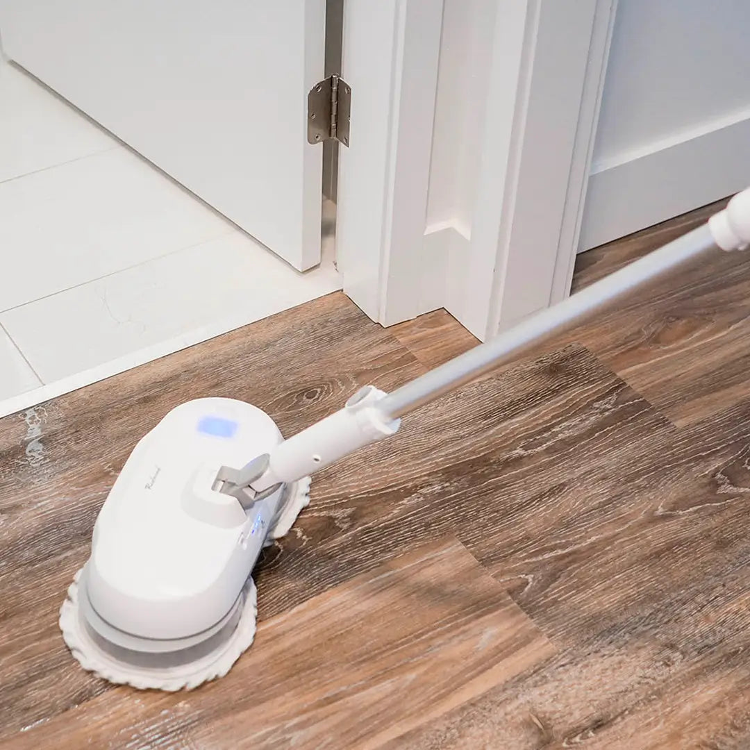 {LEVE 2 PAGUE 1} Mop Elétrico + BRINDES: Módulos de Limpeza e Tanque Suporte