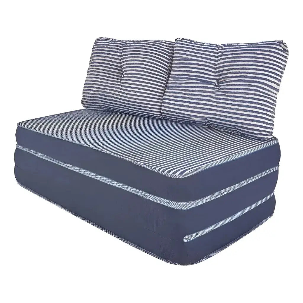 Puff Multiuso Casal 3 em 1 Premium + 2 Travesseiros