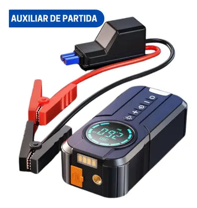 {LEVE 2 PAGUE 1} Compressor de Ar Portátil 4 em 1 + {BRINDE} Bolsa Organizadora Exclusiva