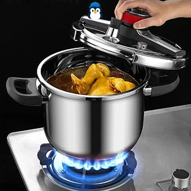 {LEVE 2 PAGUE 1} Panelas de Pressão TurboChef Aço Inoxidável - Á Prova de Explosões + {Brinde} Kit Utensílios