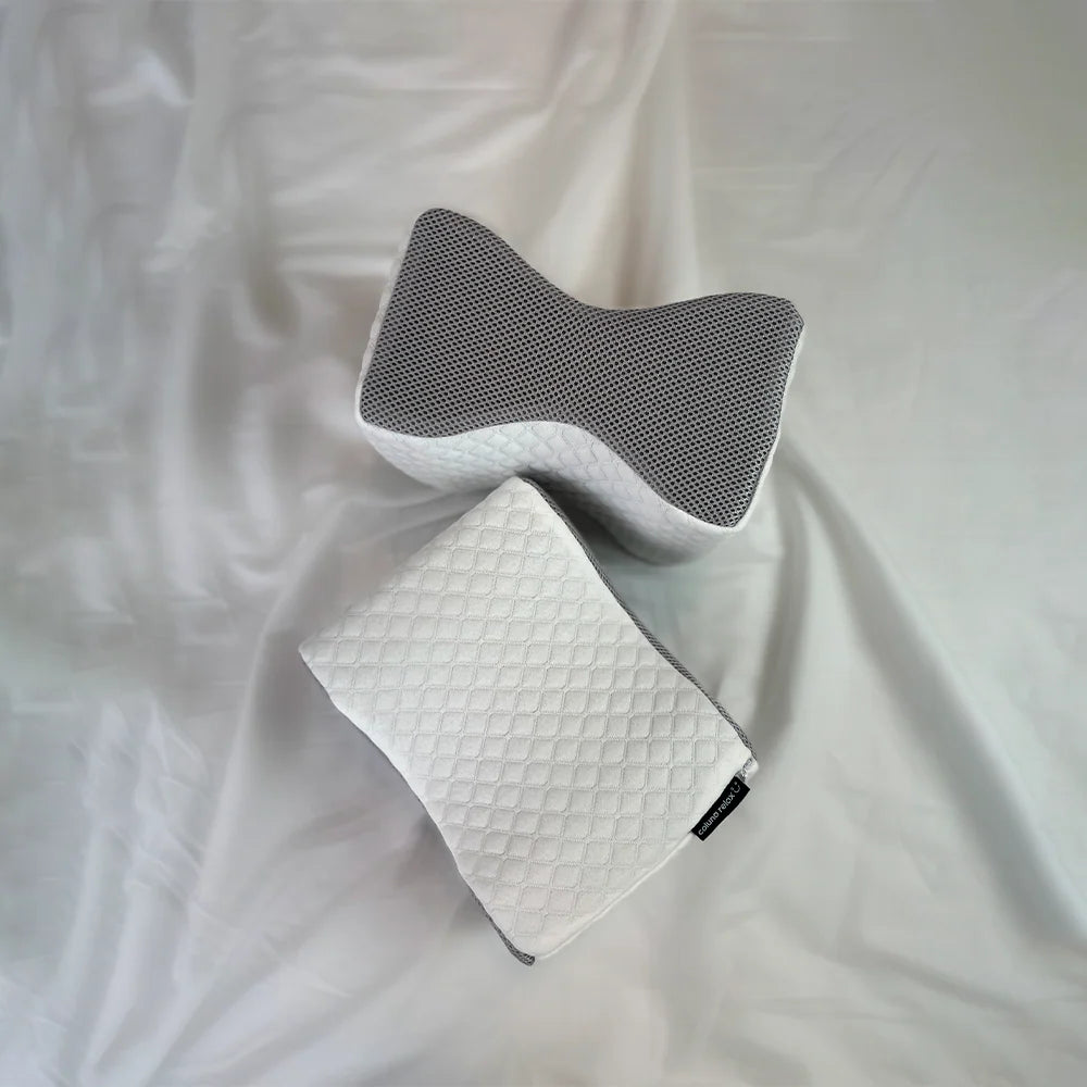 Kit com Travesseiro Cervical Coluna Relax + Apoio de Joelhos Coluna Relax