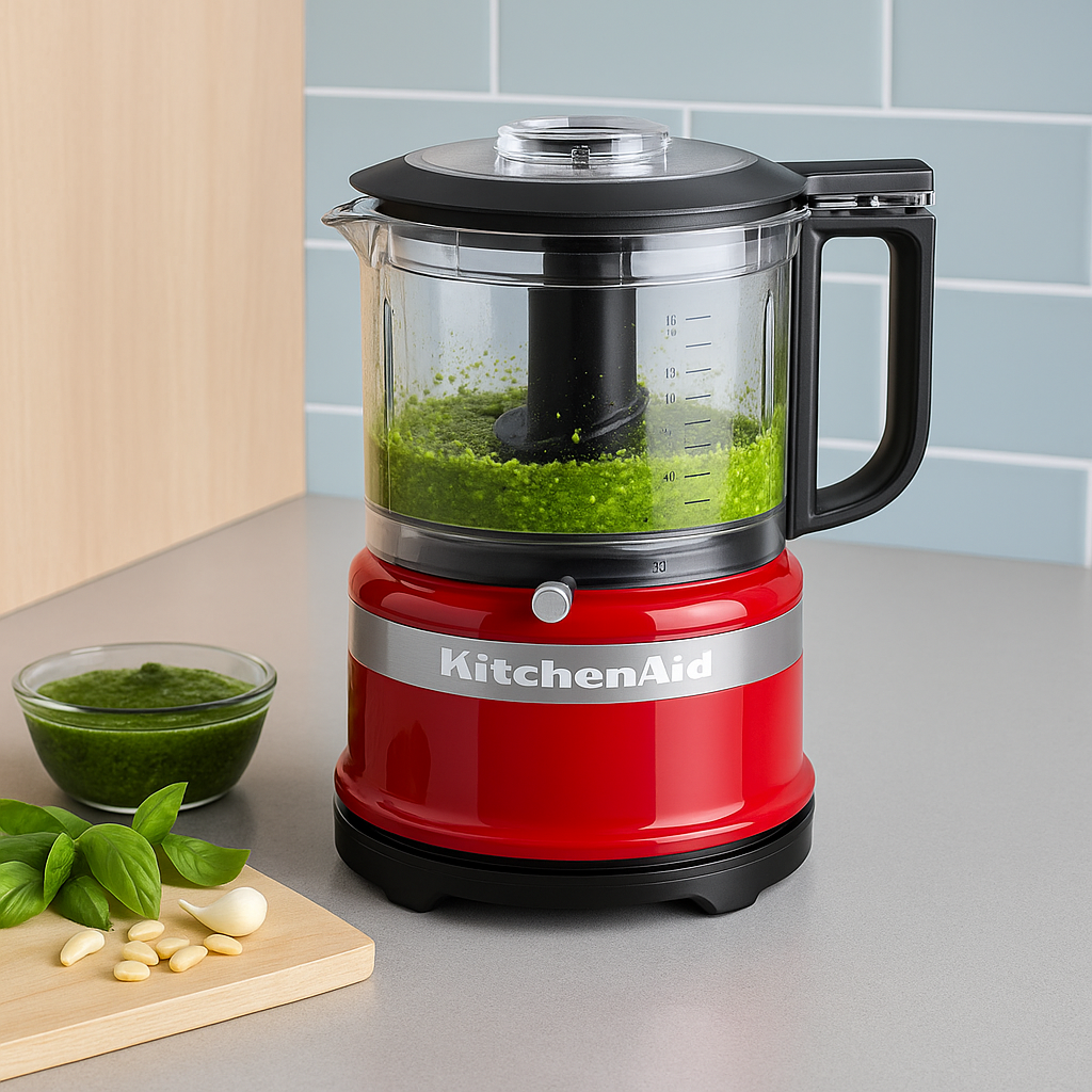 {LEVE 2 PAGUE 1} Mini Processador de Alimentos Premium BIVOLT + {Conjunto de Medidores de Brinde}