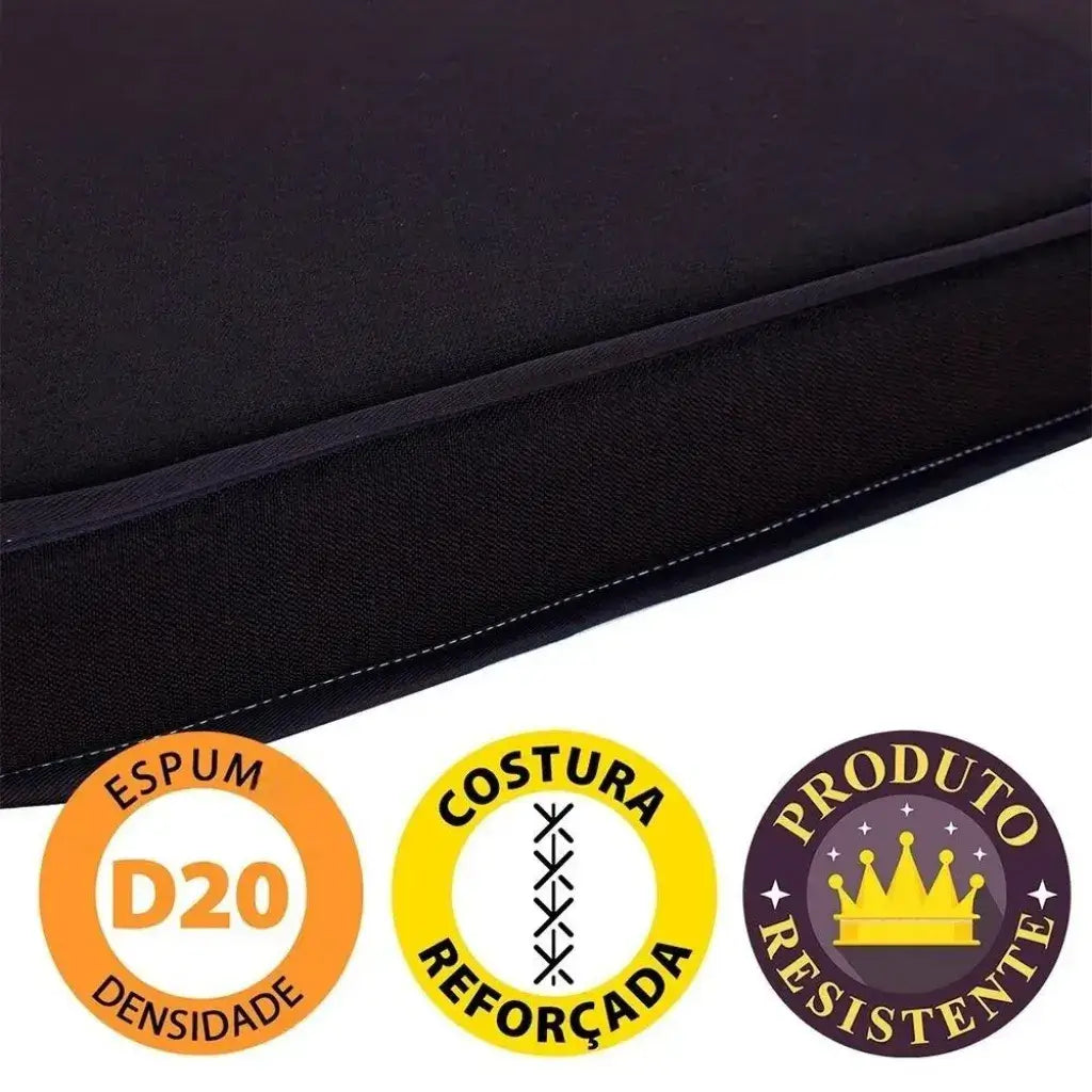 Puff Multiuso Casal 3 em 1 Premium + 2 Travesseiros