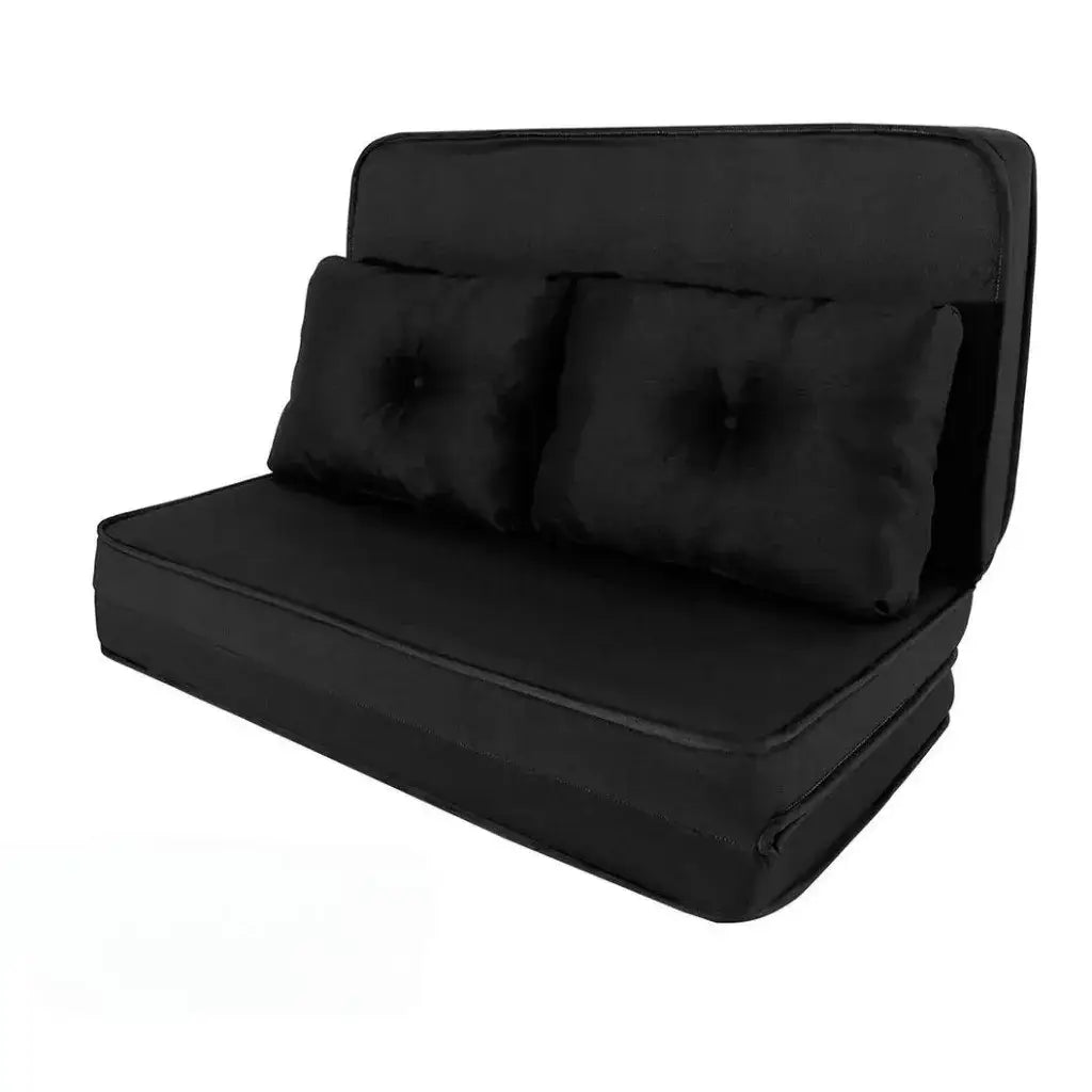 Puff Multiuso Casal 3 em 1 Premium + 2 Travesseiros